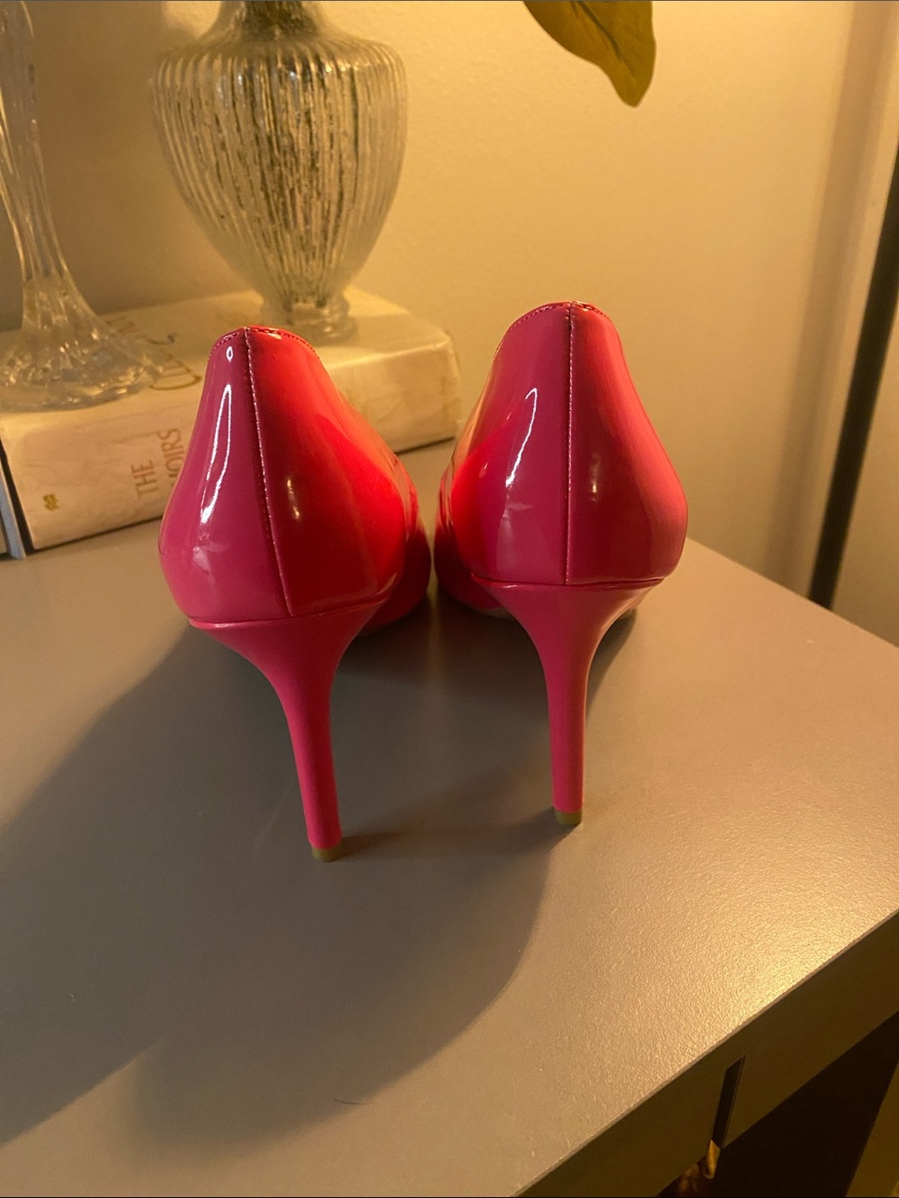 Jessica Simpson Hot Pink Patent Pointed-Toe Pumps/BRAND NEW - Picture 3 of 5
